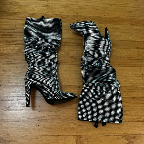 Steve Madden rhinestone boots - Picture 2 of 7